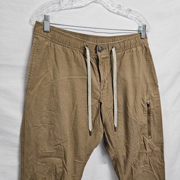 Vuori The Rise The Shine Drawstring Waist Men Pants Size L Brown - Picture 2 of 10